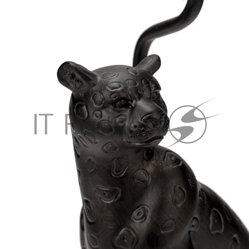 Светильник декоративный настольный Акцент Леопард черный с черным абажуром, с цоколем Е27, 40Вт REXANT