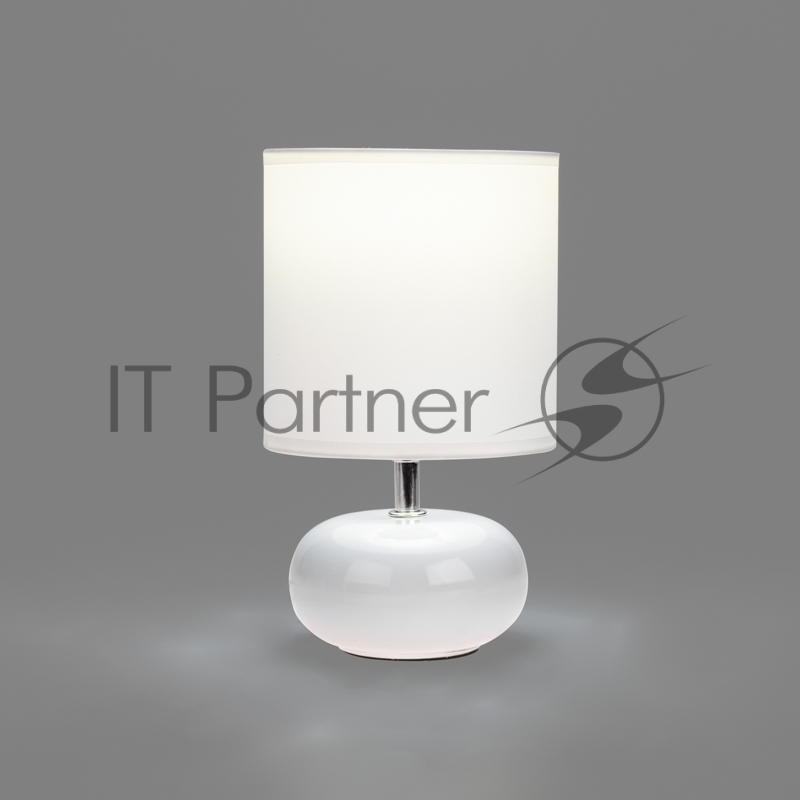 Светильник декоративный настольный Форте, основание белого цвета, белый абажур, цоколь Е27, 60Вт REXANT