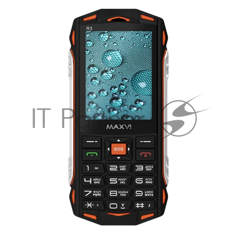 Защищенный мобильный телефон Maxvi R3 orange