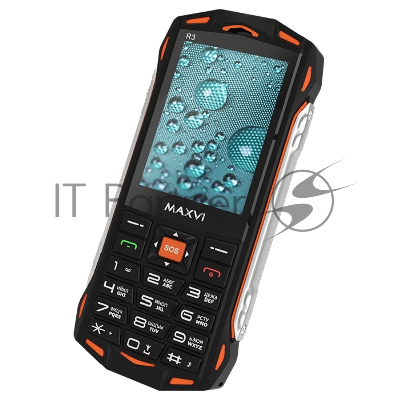 Защищенный мобильный телефон Maxvi R3 orange
