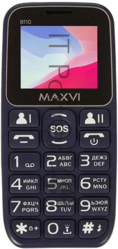 Мобильный телефон Maxvi B110 blue