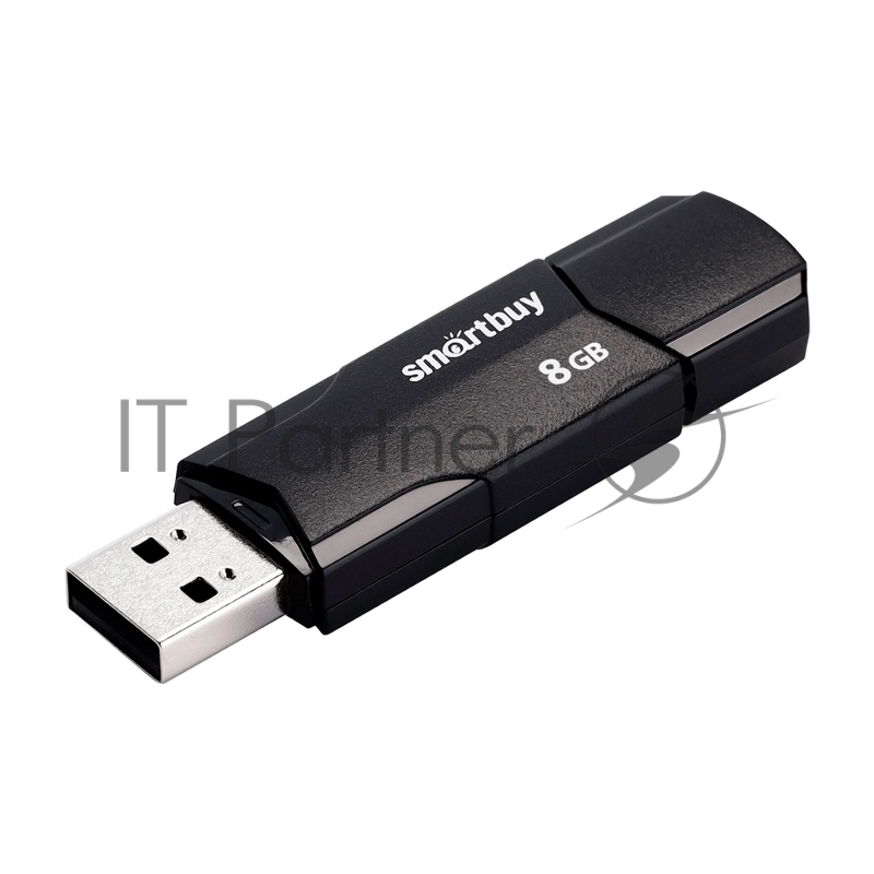 Накопитель USB SmartBuy 8GB CLUE Black (SB8GBCLU-K).