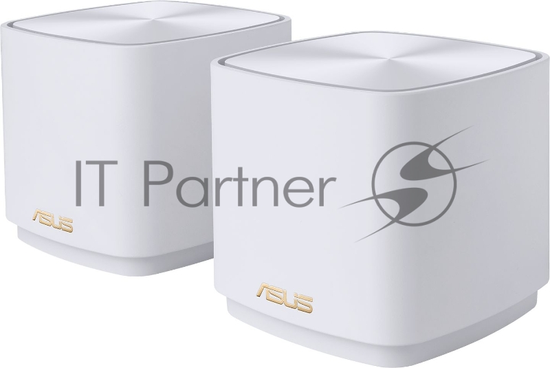 Бесшовный Mesh роутер Asus ZenWiFi XD5 (XD5 (W-2-PK)) AX3000 10/100/1000 компл.:устройство/крепления/ад белый (упак.:2шт)