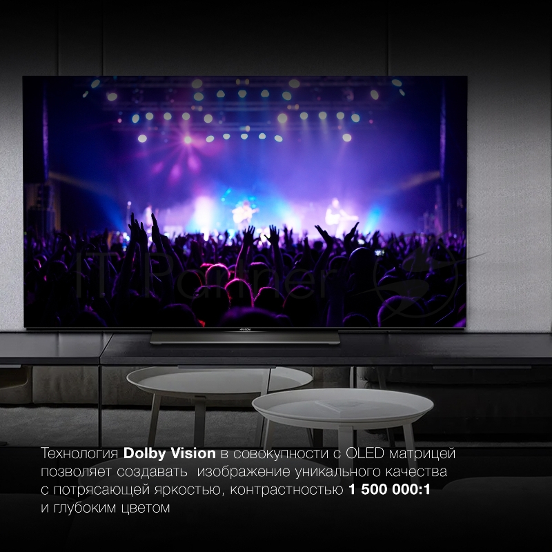 Телевизор OLED Hyundai 65 H-LED65OBU7700 Android TV Frameless черный/черный 4K Ultra HD 120Hz DVB-T DVB-T2 DVB-C DVB-S DVB-S2 USB 2.0 - 2шт. WiFi Smart TV