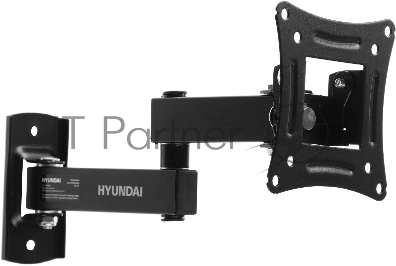 Кронштейн для телевизора Hyundai GL-N1 черный 10-27 макс.15кг настенный поворотно-выдвижной и наклонный