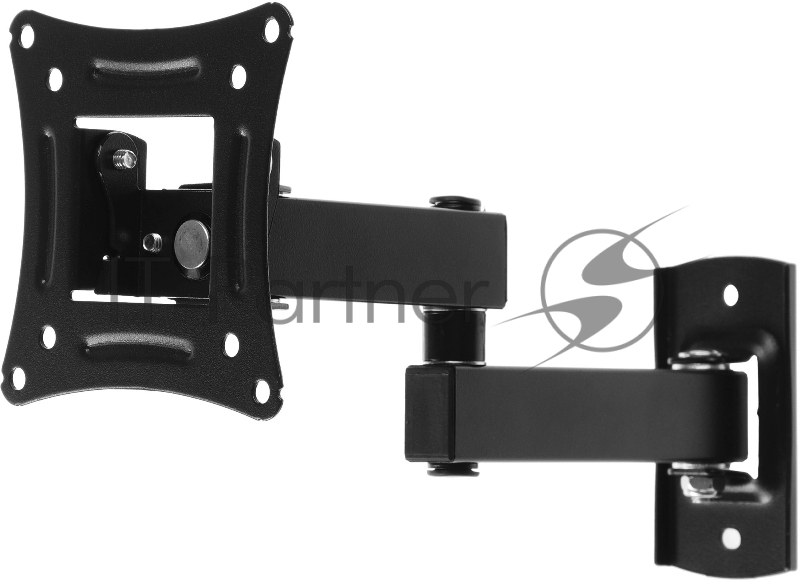 Кронштейн для телевизора Hyundai GL-N1 черный 10-27 макс.15кг настенный поворотно-выдвижной и наклонный