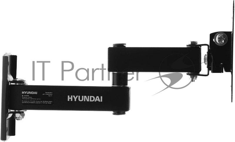 Кронштейн для телевизора Hyundai GL-N1 черный 10-27 макс.15кг настенный поворотно-выдвижной и наклонный