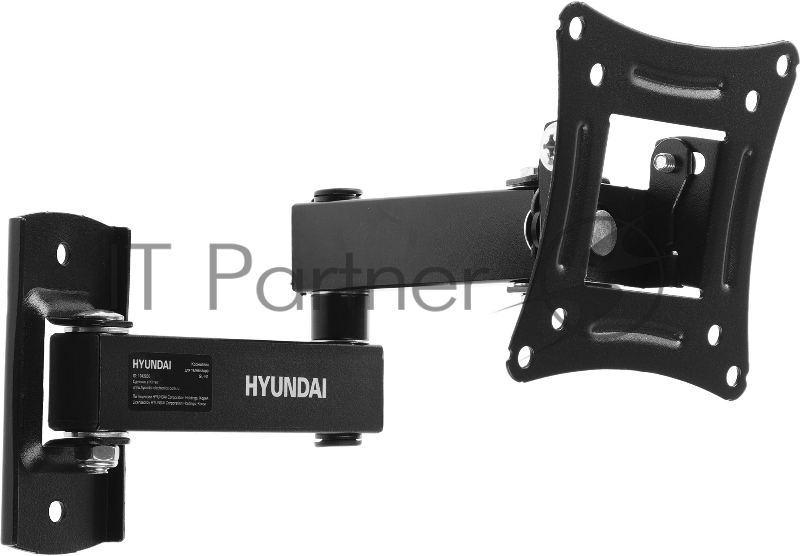 Кронштейн для телевизора Hyundai GL-N1 черный 10-27 макс.15кг настенный поворотно-выдвижной и наклонный