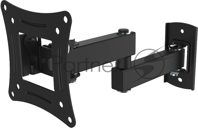 Кронштейн для телевизора Hyundai GL-N1 черный 10-27 макс.15кг настенный поворотно-выдвижной и наклонный