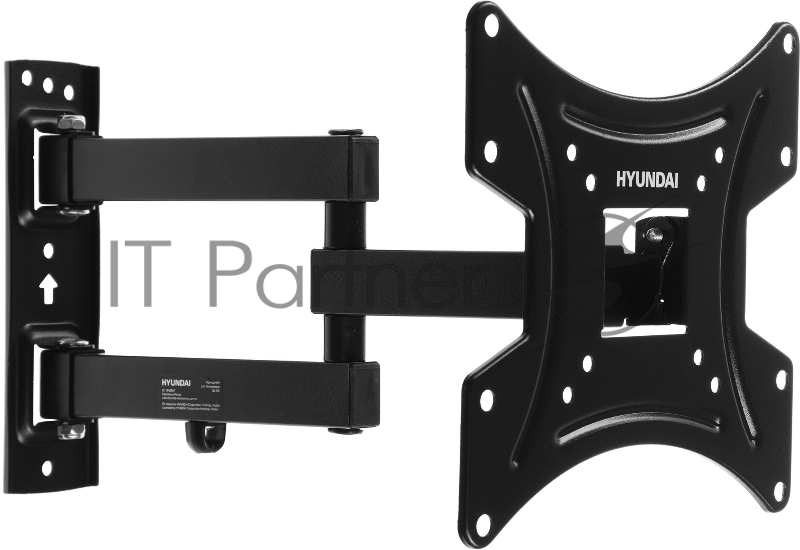 Кронштейн для телевизора Hyundai GL-N2 черный 20-48 макс.15кг настенный поворотно-выдвижной и наклонный
