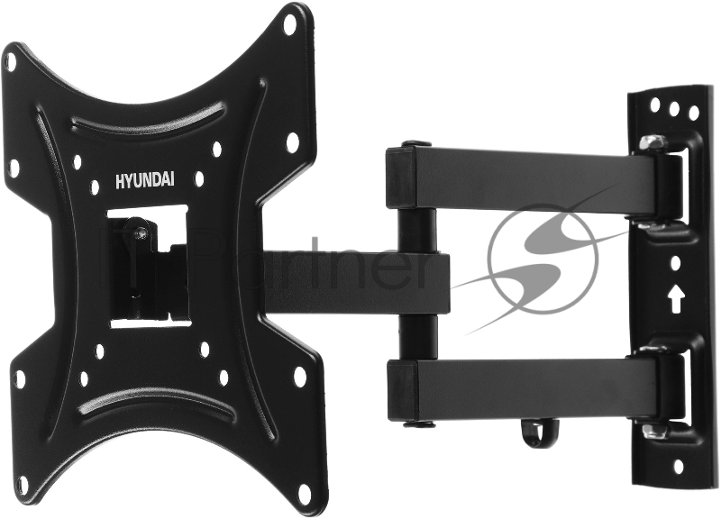 Кронштейн для телевизора Hyundai GL-N2 черный 20-48 макс.15кг настенный поворотно-выдвижной и наклонный