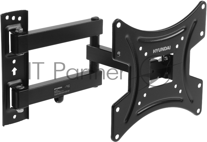 Кронштейн для телевизора Hyundai GL-N2 черный 20-48 макс.15кг настенный поворотно-выдвижной и наклонный