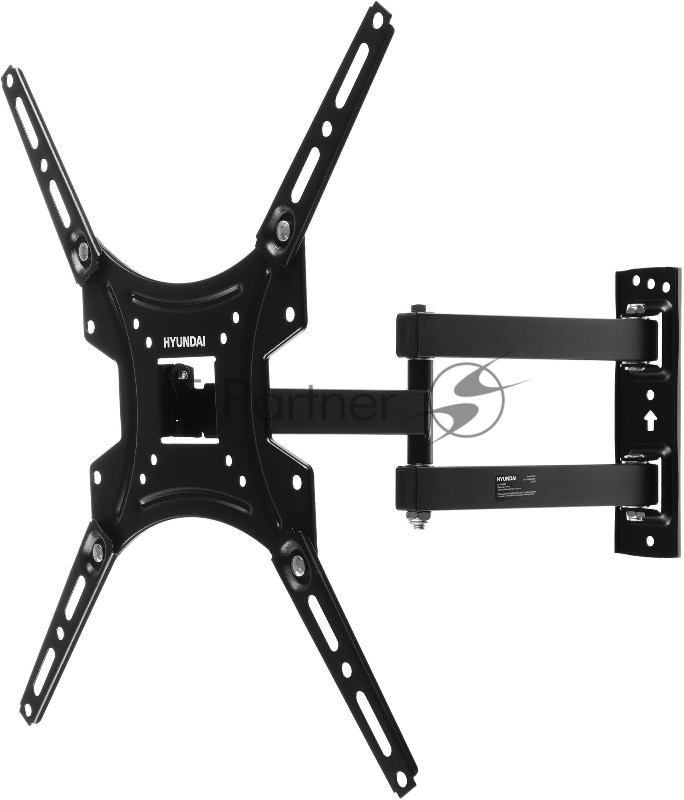Кронштейн для телевизора Hyundai GL-N3 черный 20-65 макс.25кг настенный поворотно-выдвижной и наклонный