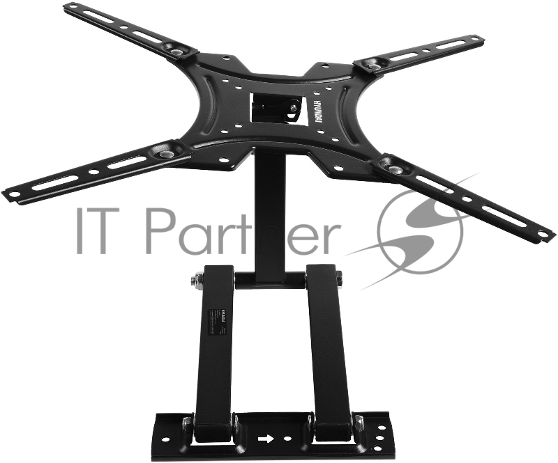 Кронштейн для телевизора Hyundai GL-N3 черный 20-65 макс.25кг настенный поворотно-выдвижной и наклонный