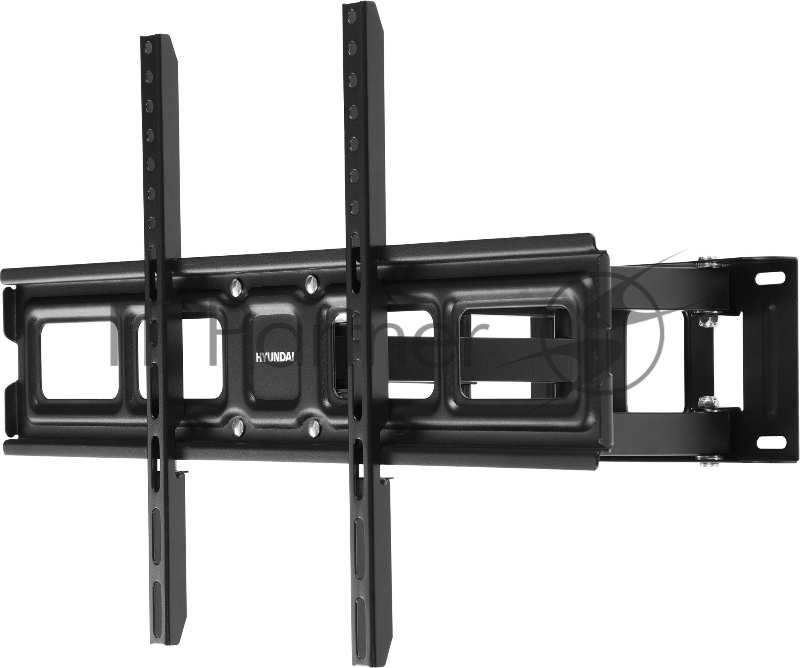 Кронштейн для телевизора Hyundai GL-N5 черный 32-75 макс.40кг настенный поворотно-выдвижной и наклонный