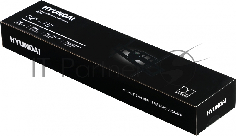 Кронштейн для телевизора Hyundai GL-N5 черный 32-75 макс.40кг настенный поворотно-выдвижной и наклонный