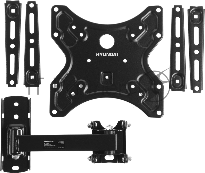 Кронштейн для телевизора Hyundai GL-R4 черный 13-65 макс.25кг настенный поворот и наклон