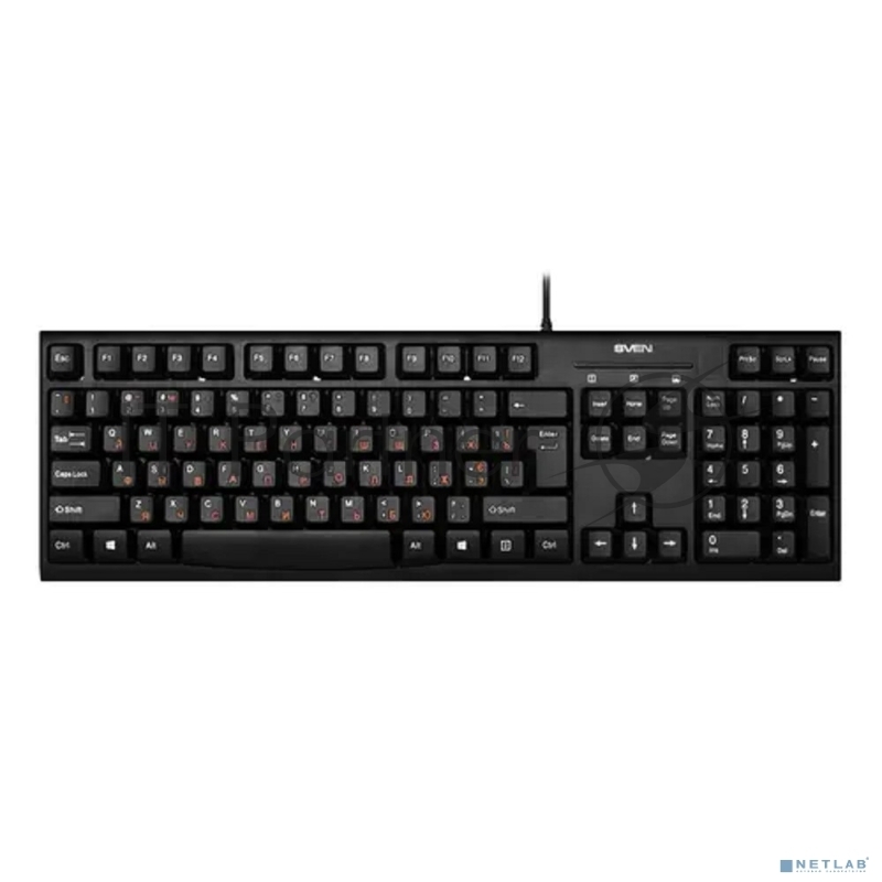 Клавиатура SVEN KB-S300 / USB / WIRED / Black