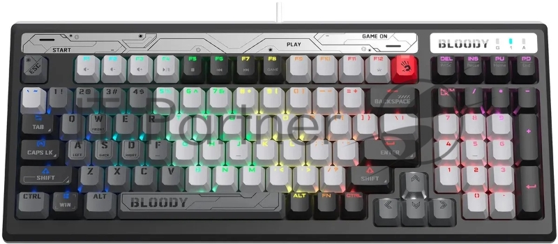 Клавиатура A4Tech Bloody B950 механическая серый/черный USB for gamer LED (B950)