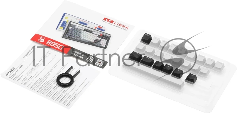 Клавиатура A4Tech Bloody B950 механическая серый/черный USB for gamer LED (B950)