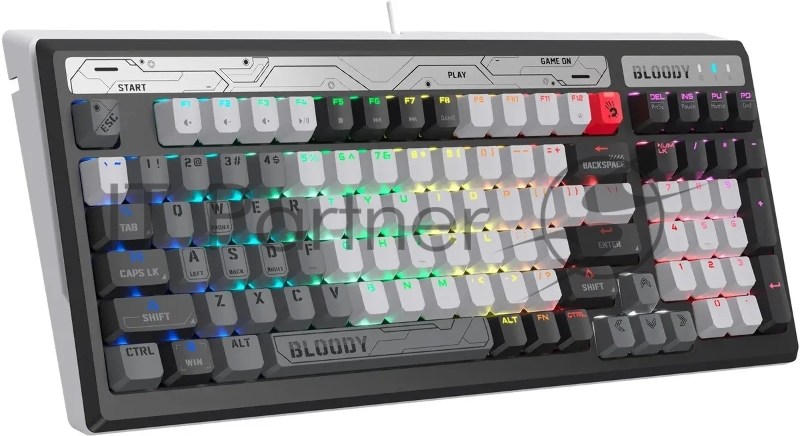 Клавиатура A4Tech Bloody B950 механическая серый/черный USB for gamer LED (B950)