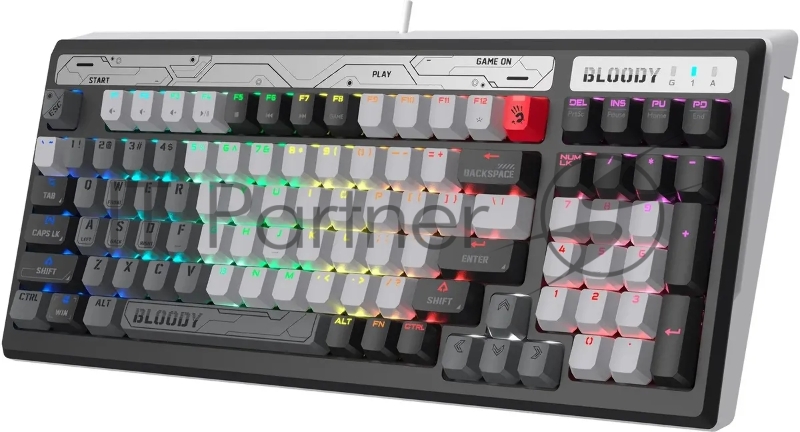 Клавиатура A4Tech Bloody B950 механическая серый/черный USB for gamer LED (B950)