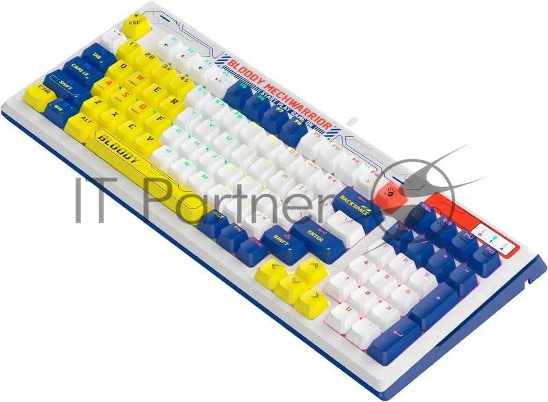 Клавиатура A4Tech Bloody B950 механическая синий/белый USB for gamer LED (B950)