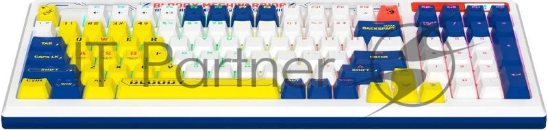 Клавиатура A4Tech Bloody B950 механическая синий/белый USB for gamer LED (B950)