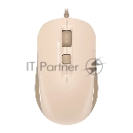 Мышь A4Tech Fstyler FM26 бежевый/коричневый оптическая (2000dpi) USB для ноутбука (4but)