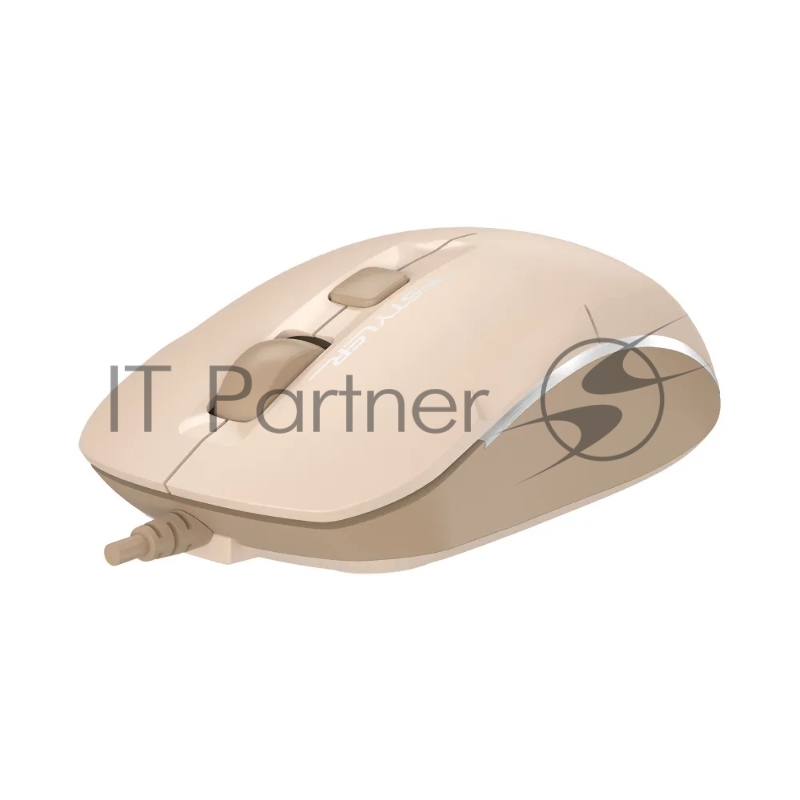 Мышь A4Tech Fstyler FM26 бежевый/коричневый оптическая (2000dpi) USB для ноутбука (4but)