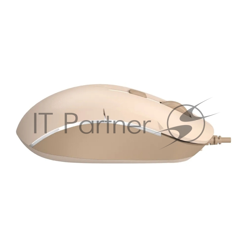 Мышь A4Tech Fstyler FM26 бежевый/коричневый оптическая (2000dpi) USB для ноутбука (4but)