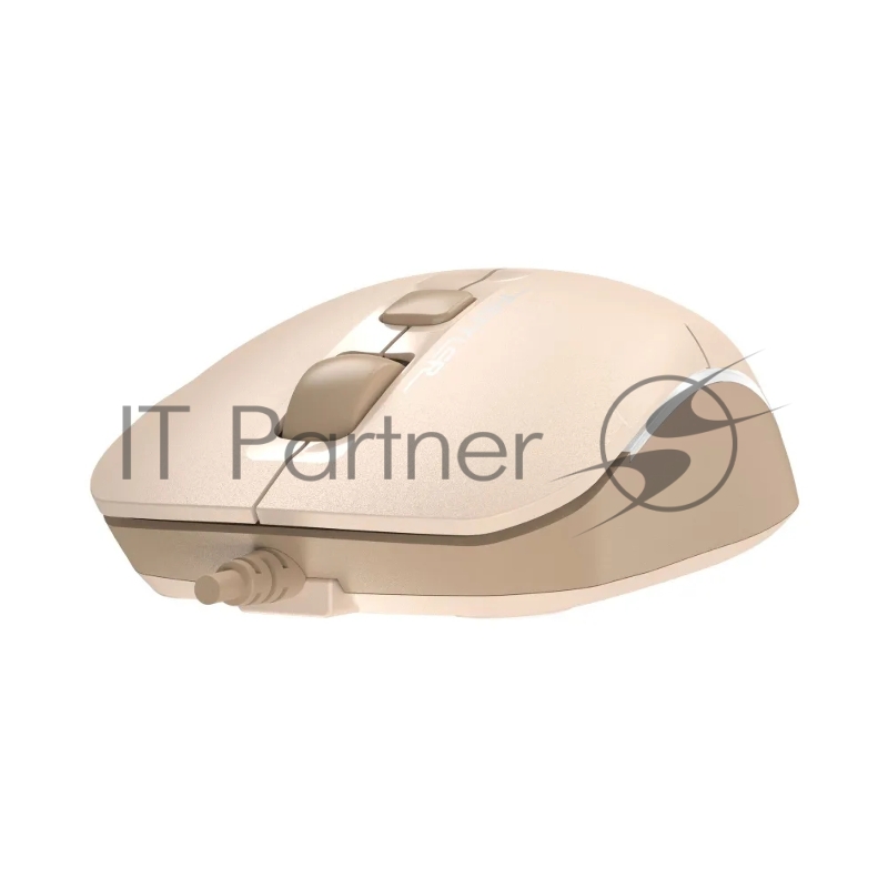 Мышь A4Tech Fstyler FM26 бежевый/коричневый оптическая (2000dpi) USB для ноутбука (4but)
