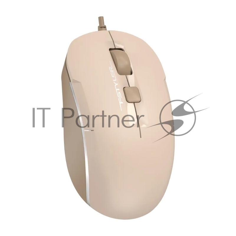 Мышь A4Tech Fstyler FM26 бежевый/коричневый оптическая (2000dpi) USB для ноутбука (4but)