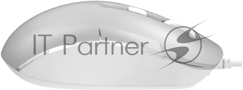 Мышь A4Tech Fstyler FM26 серебристый/белый оптическая (2000dpi) USB для ноутбука (4but)