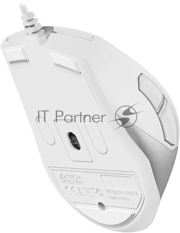 Мышь A4Tech Fstyler FM45S Air белый/серебристый оптическая (2400dpi) silent USB (7but)