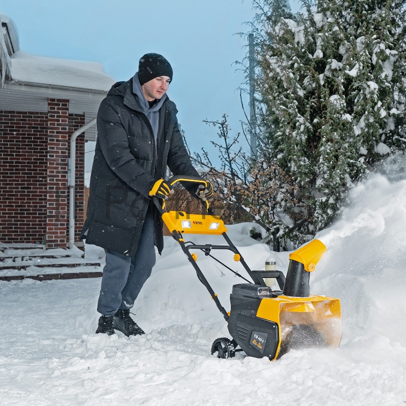 Снегоуборочная машина аккумуляторная, ESB-460-0, Li-Ion, 36В // Denzel