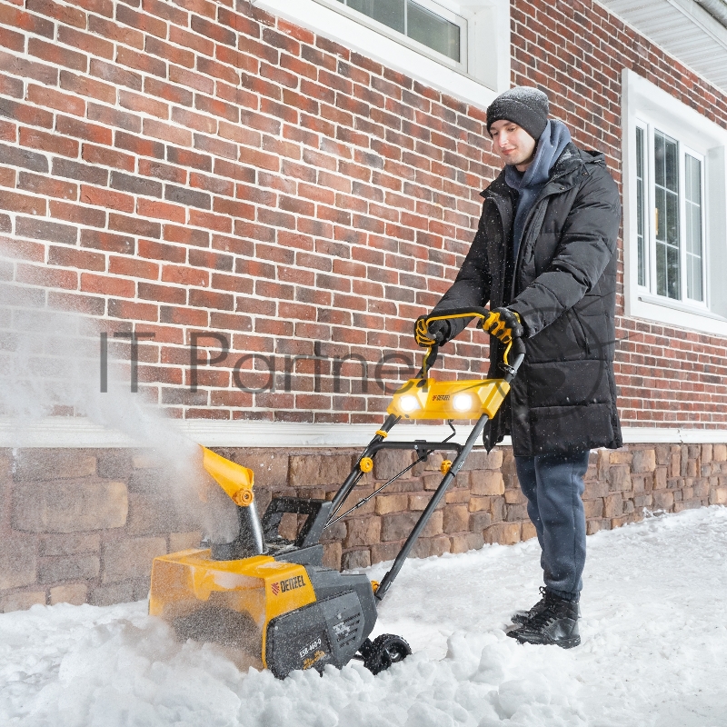 Снегоуборочная машина аккумуляторная, ESB-460-0, Li-Ion, 36В // Denzel