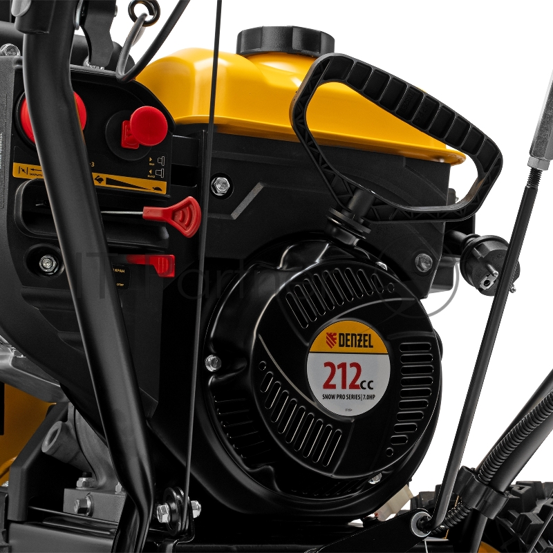 Бензиновая снегоуборочная машина SBM 610S PRO, 212cc, эл.старт, фара, обогрев// Denzel