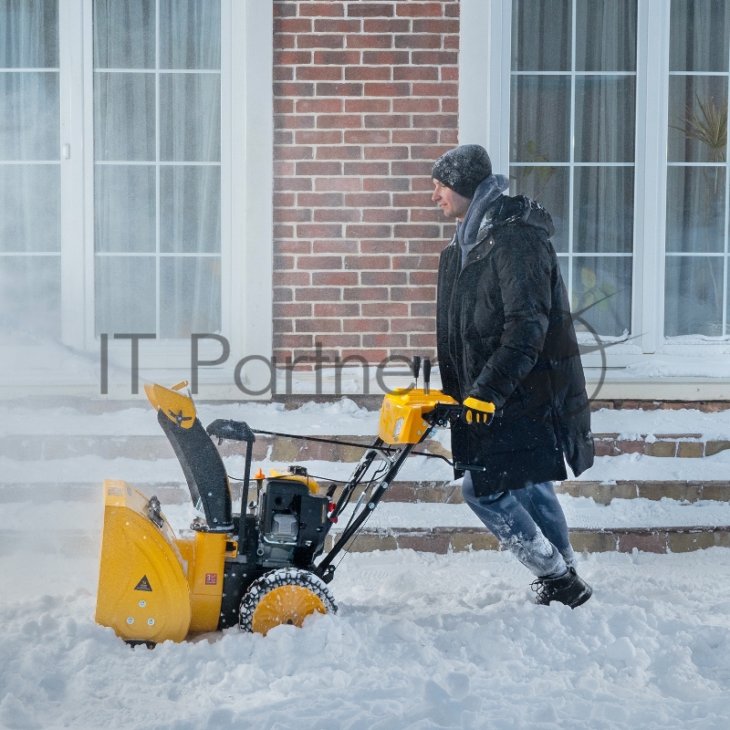 Бензиновая снегоуборочная машина SBM 610S PRO, 212cc, эл.старт, фара, обогрев// Denzel