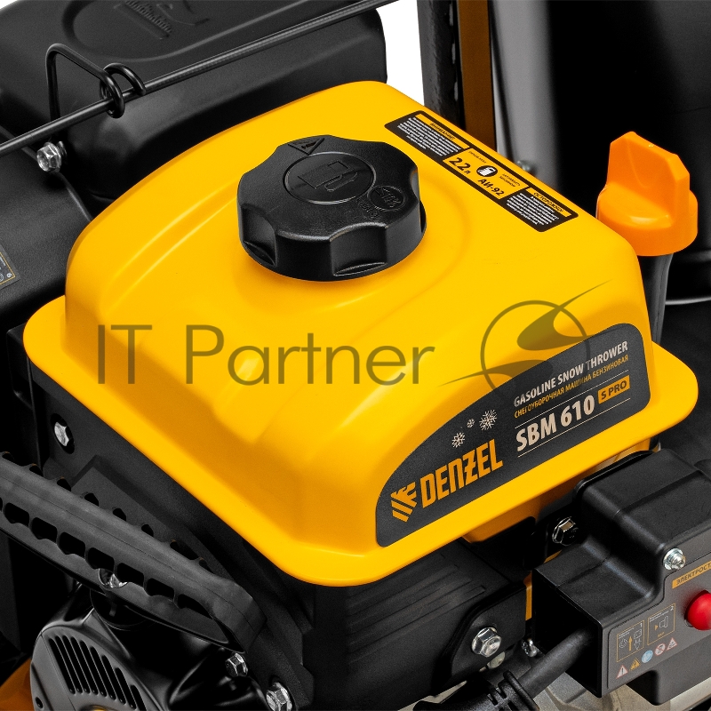Бензиновая снегоуборочная машина SBM 610S PRO, 212cc, эл.старт, фара, обогрев// Denzel