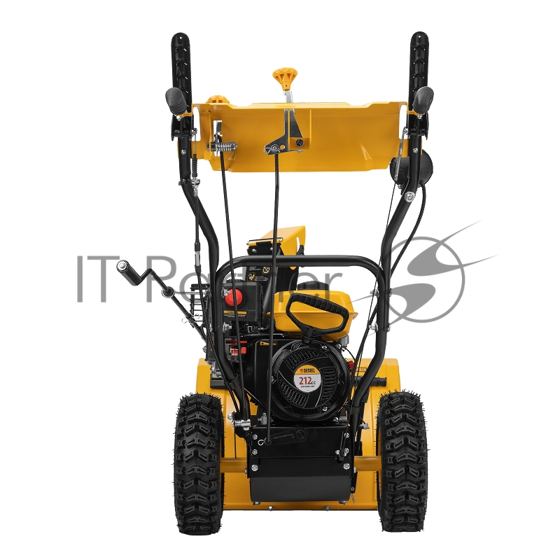 Гибридная снегоуборочная машина с функц. подметания SWB-600, 212 сс, руч. старт, 2 насадки// Denzel