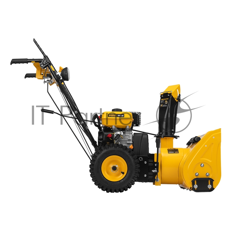 Гибридная снегоуборочная машина с функц. подметания SWB-600, 212 сс, руч. старт, 2 насадки// Denzel