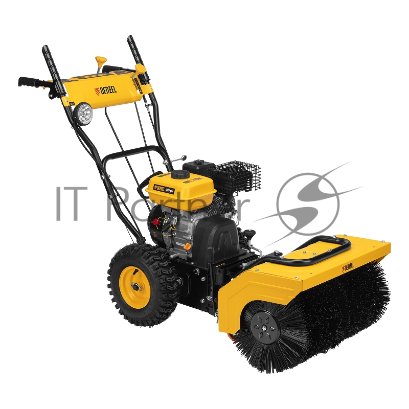 Гибридная снегоуборочная машина с функц. подметания SWB-600, 212 сс, руч. старт, 2 насадки// Denzel