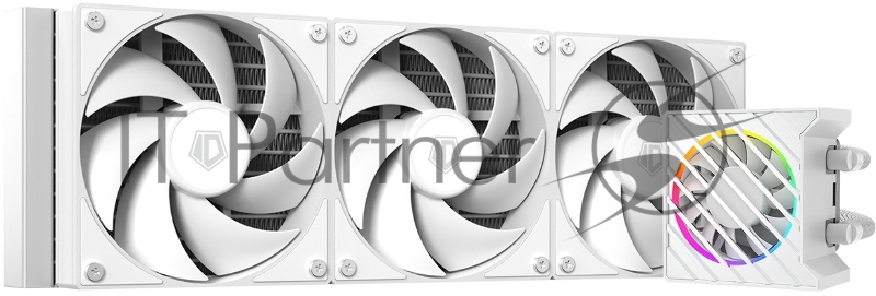 Система водяного охлаждения ID-Cooling DASHFLOW 360 XT LITE WHITE Soc-AM5/AM4/1151/1200/2066/1700 4-pin 16-34dB Al+Cu 350W LED Ret