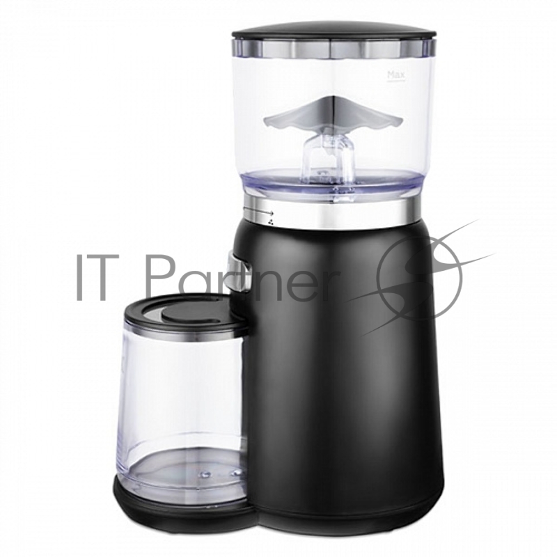 Кофемолка BQ CG2001 Black, Мощность 120 Вт, Жерновая система помола, 20 степеней помола, Прозрачный, съемный контейнер для молотого кофе вместимостью 120 г, Жернова из высокопрочной стали, Защита от перегрева, Прорезиненные ножки, Удобное и простое у