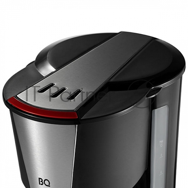 Капельная кофеварка BQ CM1008 Black-Red, Мощность 1000 Вт, Объем 1.25 л, Противокапельная система, Функция автоподогрева, Многоразовый фильтр, Защита от перегрева, Индикатор включения/отключения, Кувшин из термостойкого стекла, 10 чашек кофе по 125 м