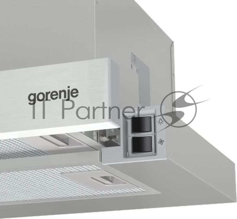 Вытяжка встраиваемая Gorenje TH606E4X нержавеющая сталь управление: кнопочное (1 мотор)