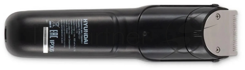 Машинка для стрижки Hyundai H-HC7127 черный 5Вт (насадок в компл:1шт)