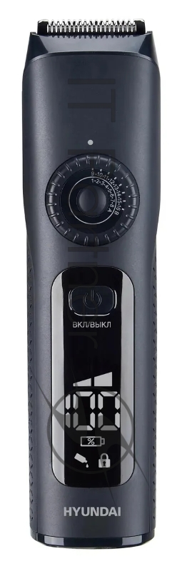 Триммер Hyundai H-HT6065 черный (насадок в компл:2шт)