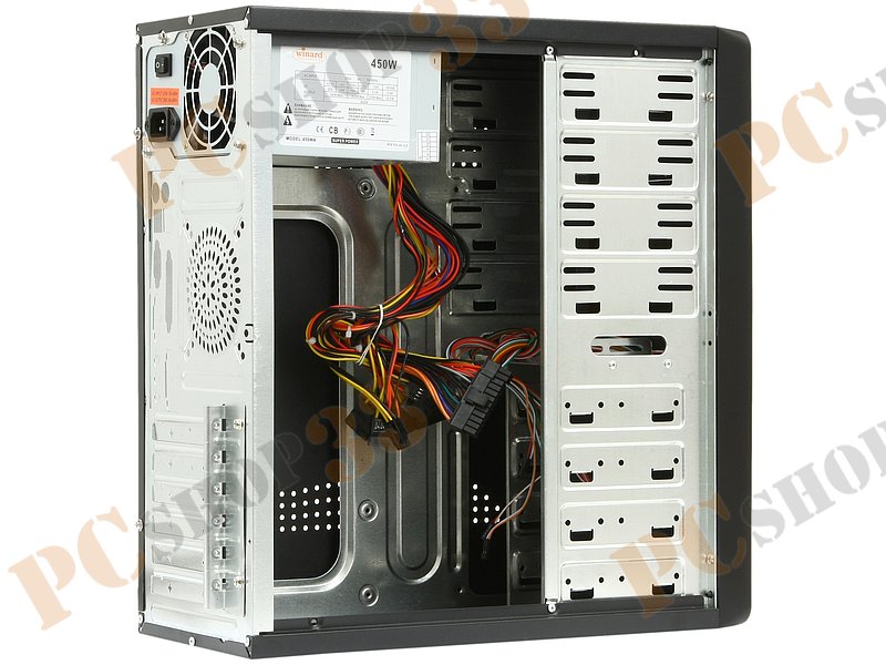 Корпус Miditower Winard Benco 3010, ATX, черный (450Вт)